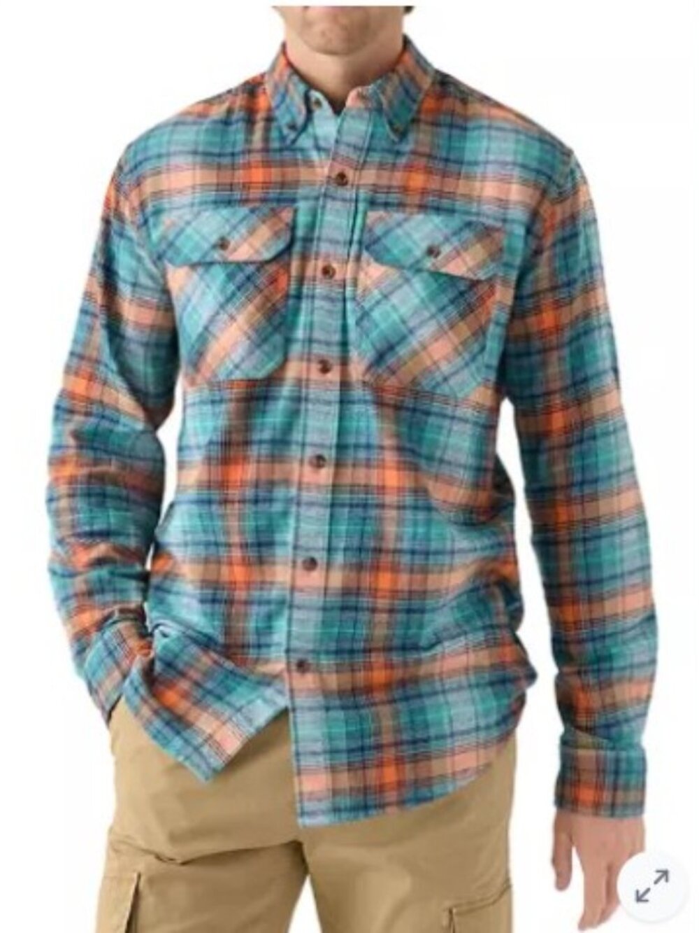 Ocean + Coast® Long Sleeve Woven Flannel Shirt